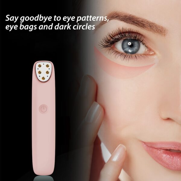 RF Radio Frequency RF Eye Massager Facial Skin Anti Wrinkle Dark Circle Remove Electric Massager Heating 1