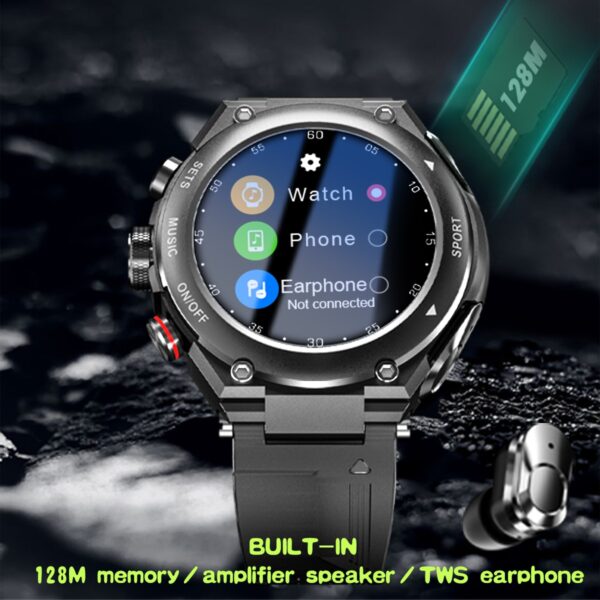 T92 Smart Watch with Earbuds Bluetooth Headset Smartwatch with Speaker Tracker Music Heart Rate Monitor Sports 2
