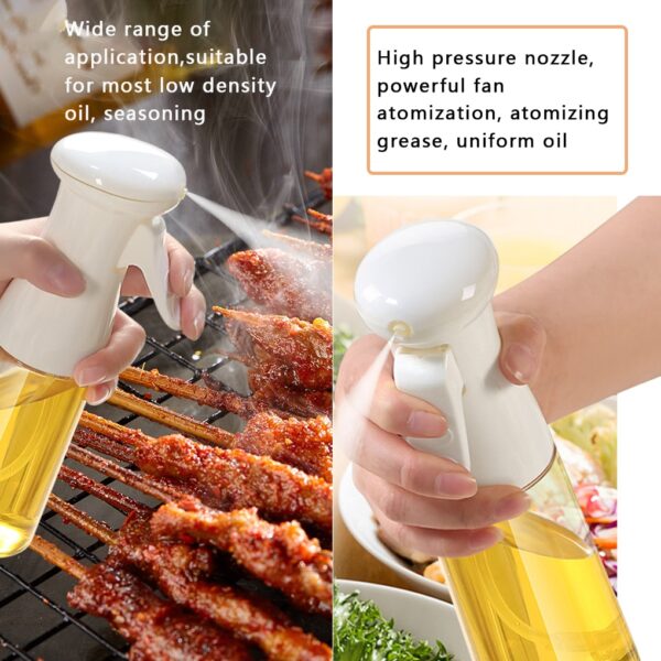 210ML Olive Oil Spray BBQ Cooking Kitchen Baking Olive Oil Sprayer Oil Spray Empty Bottle Vinegar 1