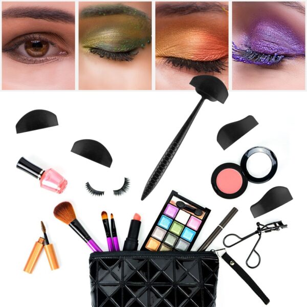 6 в 1 Silicone Glamup Easy Crease Line Kit із пензлем для тіней Make up Crease Line 3