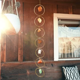 Raw Crystal 7 Chakra Gemstone Wall Decor - image 5