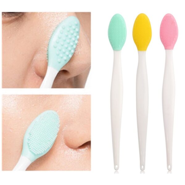 Beauty Skin Care Wash Face Silicone Brush Exfoliating Nose Cleaner Blackhead Removal Brush Tool Blemish Face