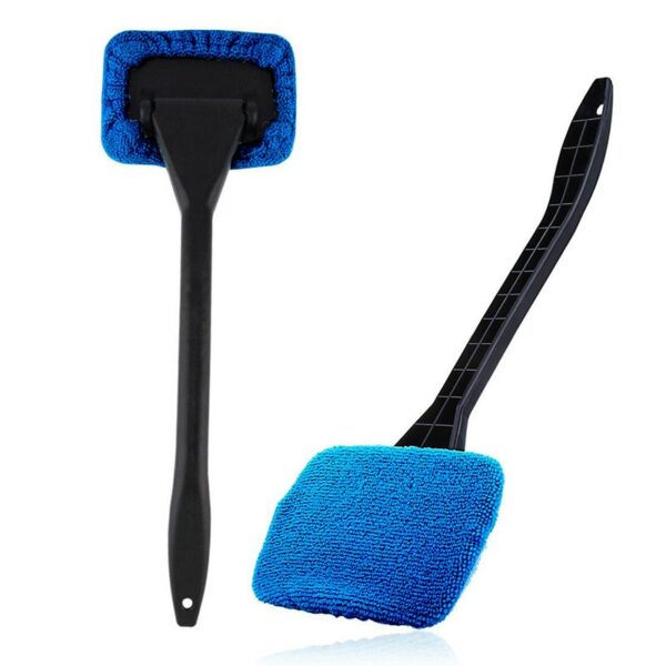 Car Window Cleaner Brush Kit Windshield Wiper Microfiber Brush Auto Cleaning Wash Tool With Long Handle 2