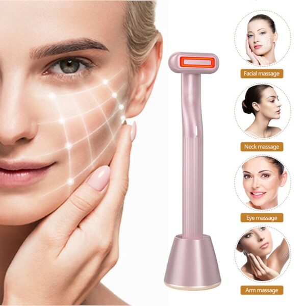 EMS Microcurrent Face Lift Beauty Care Machine Eye Massagers Red Light Therapy Anti Aging Wrinkle Facial 1