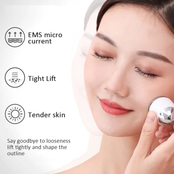 Infrared Photon Rejuvenating Beauty Instrument EMS Vibration Massager Face Lifting Tender Skin Anti wrinkle ION Essence 3