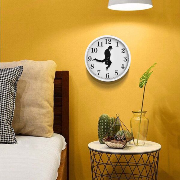 Ministry Of Silly Walk Wall Clock Comedian Home Decor Novelty Wall Watch Oseketsa Akuyenda Chete Mute 4