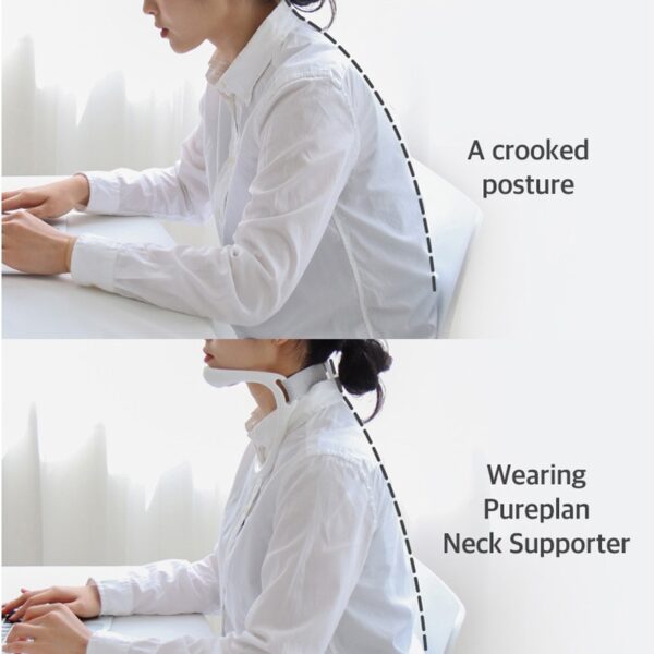 Neck Brace Support Posture Improve Pain Caused By Bowing Your Head Health Care Girth Adjustable Correct 3