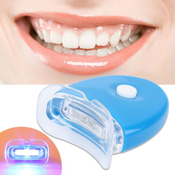 Teeth Whitening Portable Mini Led Blue Light Smart Whitener Instrument Teeth Bleaching Beauty Health Tool