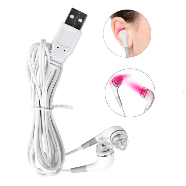 Tinnitus Ear Laser Therapy 650nm Irradiation Laser Physiotherapy Earplug Otitis Media Deafness Ọgwụgwọ USB Interface.jpg Q90.jpg 1