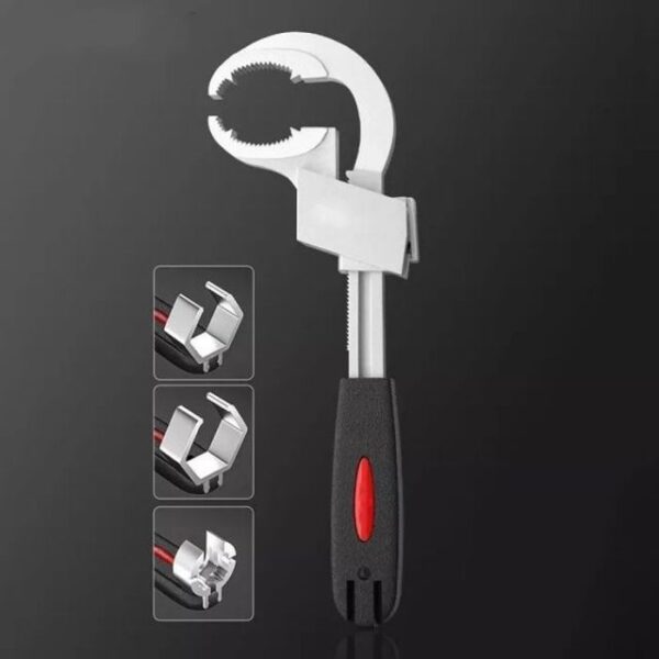 Universal Adjustable Double headed Wrench Multifunctional Bath Wrench Aluminium Alloy Open End Spanner Bathroom Repair