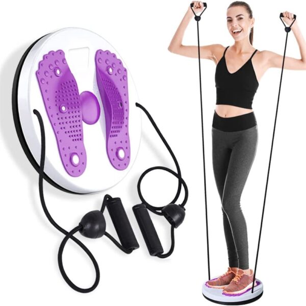Waist Twisting Disc Unisex Waist Trainer Health Thin Waist Exerciser Twist Board Exercise Foot Massage Plate