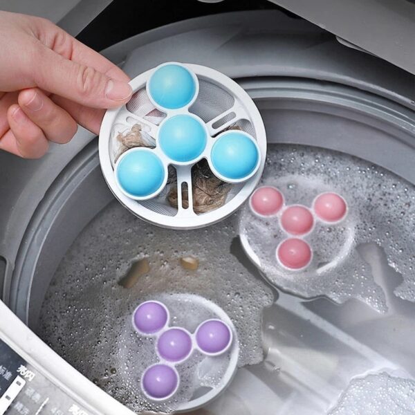 Washing Machine Hair Filter Floating Pet Fur Lint Hair Removal Catcher Reusable Mesh Dirty Collection Pouch
