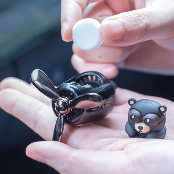 72KM Bear Pilot Air Freshener Car Interior Accessories Outlet Wingman Propeller Perfume Diffuser Original Fragrance Accessories 1