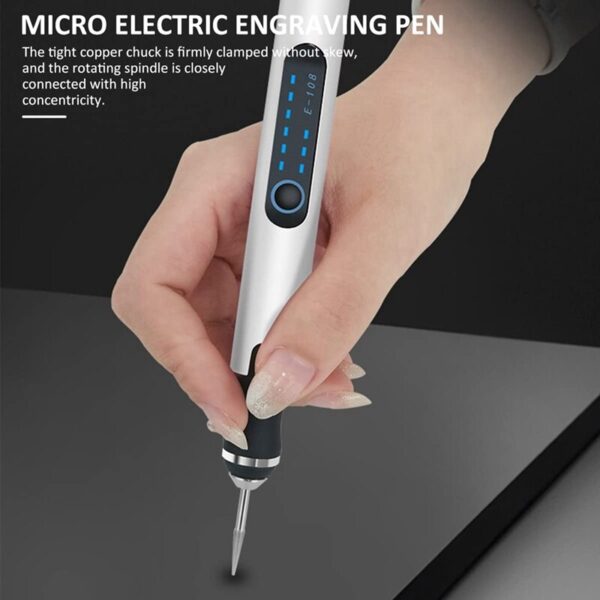 I-AT14 Electric Engraving Pen Cordless Mini Carving Pen enesivinini esi-3 Esishintshekayo 300Mah Imishini Yokudweba Eshajwa kabusha 1