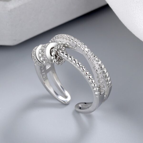 Anti Anxiety Ring Spinning Fidget Rings for Women Men Anxiety Worry Finger Stress Relief Rings With 4