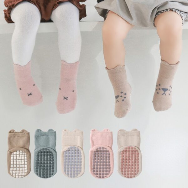 Baby Cotton Socks Shoes Non slip Infant Walk Socks Shoes Floor Casual Toddler Anti slip Sock