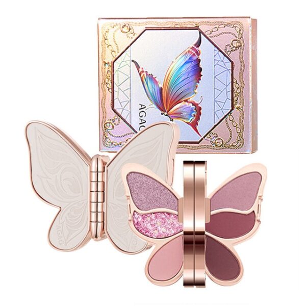 Butterfly Shape Eyeshadow Palette Professional Nudes Warm Natural Eye Shadows Highly Pigmented Waterproof Eye Makeup