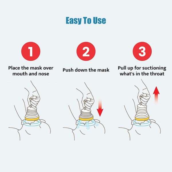 Choking Emergency Device Professional Family Removal Device for Removing Blocked Objects Portable Suction Anti Choking Device 4