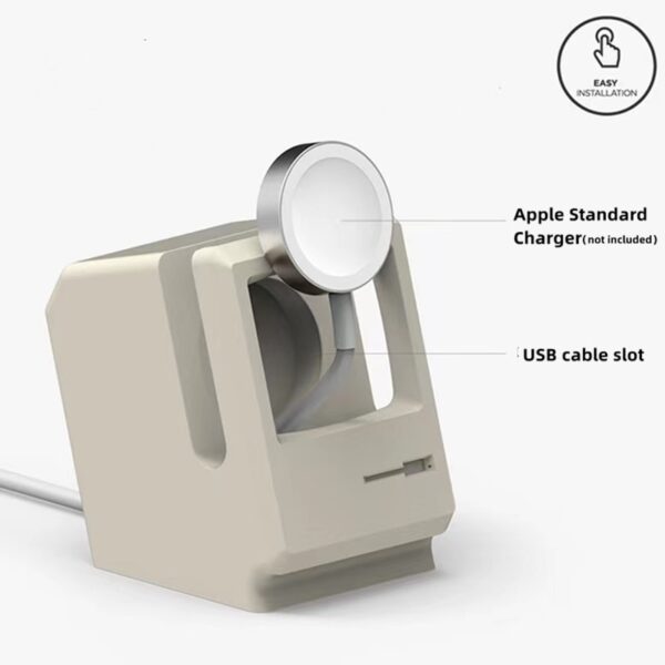 Apple Watch 8 7 6 5 4 iwatch 3 2 1 Silikon Stand Şarj Ünitesi 4 için