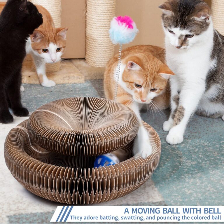 thumbnail interactive-video image 1 of 2 Pack Magic Organ Cat Scratching Board Cat Accordion Toy, Snufflepaw Accordion For Cats, Cat Accordion Toy, Cat Scratcher Cat Bed Interactive 1 of 14