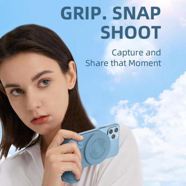 Magnetic Camera Handle Photo Bracket For Mobiles Wireless Magnetic Phone Grip Selfie Shutter Handheld Anti Shake 4