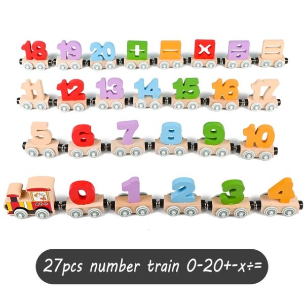 Magnetic Number Train Set Wooden Digital Letters Cars Building Dinosaur Vehicles Baby Cognitive Fine Motor Skills 1.jpg 640x640 1