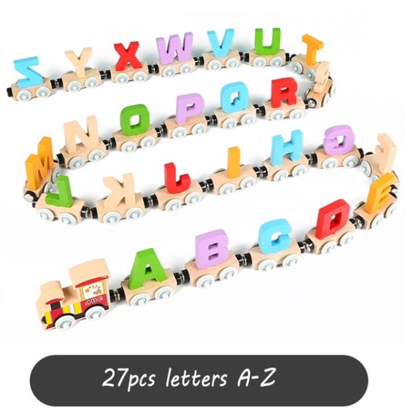 Magnetic Number Train Set Wooden Digital Letters Cars Building Dinosaur Vehicles Baby Cognitive Fine Motor Skills 2.jpg 640x640 2