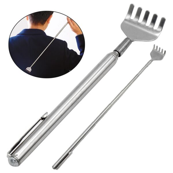 New Practical Extendable Back Scratcher Stainless Steel Telescopic Anti Itch Claw Massager Extender Dropshipping