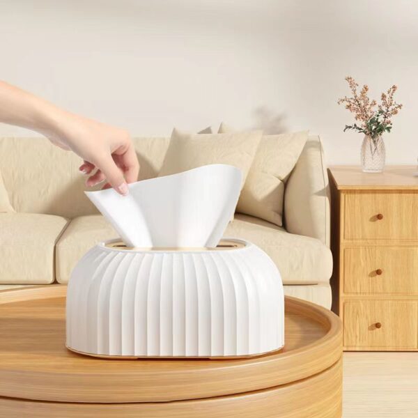 Nordic Striped Tissue Box Holder High Quality Toilet Paper Box Table Napkin Holder Car Tissue Paper 3