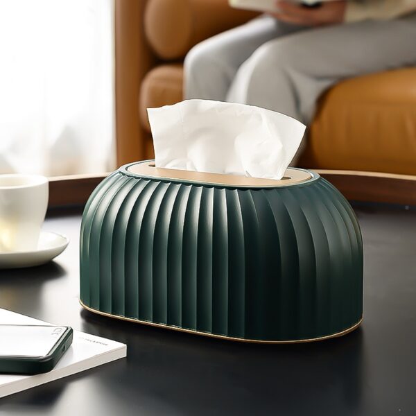 Nordic Striped Tissue Box Holder High Quality Toilet Paper Box Table Napkin Holder Car Tissue Paper