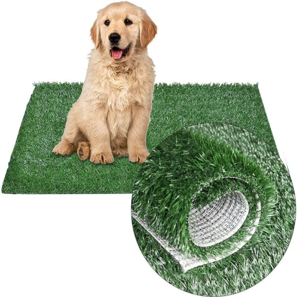 Pet Artificial Grassland Simulation Lawn Rug Outdoor Terrace Dog Na-agbapụta Mat Turf Fake Green Grass Carpet