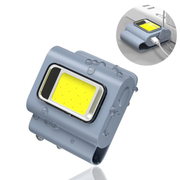 Work Lamp Clip On Worklight Reflective Headband Headlamp Headlight 6Modes LED Magnetic COB flashlights for Fishing 4