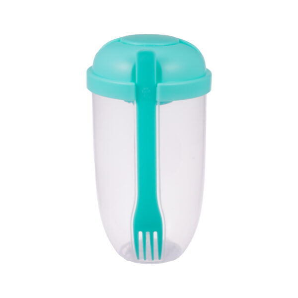 rmMoPortable Salad Cup for Breakfast Oatmeal Cereal Nut Yogurt Salad Container Set With Fork Sauce