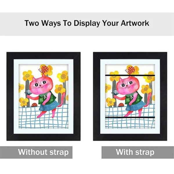 Children Art Frametory Projects 8 3x11 8 Kids Art Frames Magnetic Front Opening Tempered Glass For 4