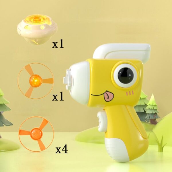 Children Saucer Launcher Pistol Outdoor Spinning Gun Toys Flying Disc Toys Kid Bamboo Dragonfly Ejection Luminous 3.jpg 640x640 3