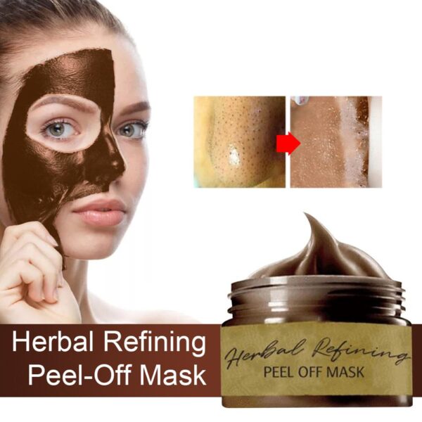 I-Herbal Refining I-Peel ikhutshwe kwiMaski yokukrazula Susa iiPores zokucoca ezinentloko emnyama.