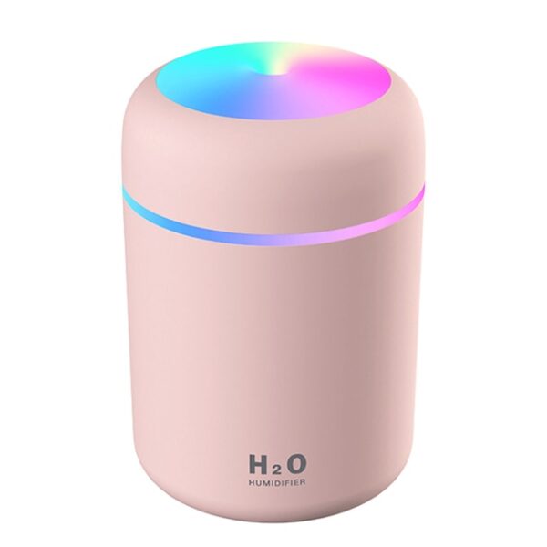 Humidificateur Portable 300 ml Humidificateur d'air électrique Diffuseur d'huile aromatique USB Pulvérisateur à brume fraîche avec nuit colorée 2.jpg 640x640 2