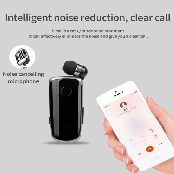K39 Ασύρματο ακουστικό Bluetooth Ακουστικά με μικρόφωνο CSR Chip In Ear Vibrating Alert Wear Clip Hands 2