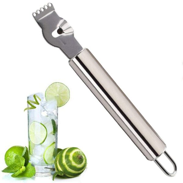 Lemon Zester Grater Stainless Steel Lemon Grater Orange Peeler Citrus Fruit Grater Pagpanit Knife Mga Gadget sa Kusina 2