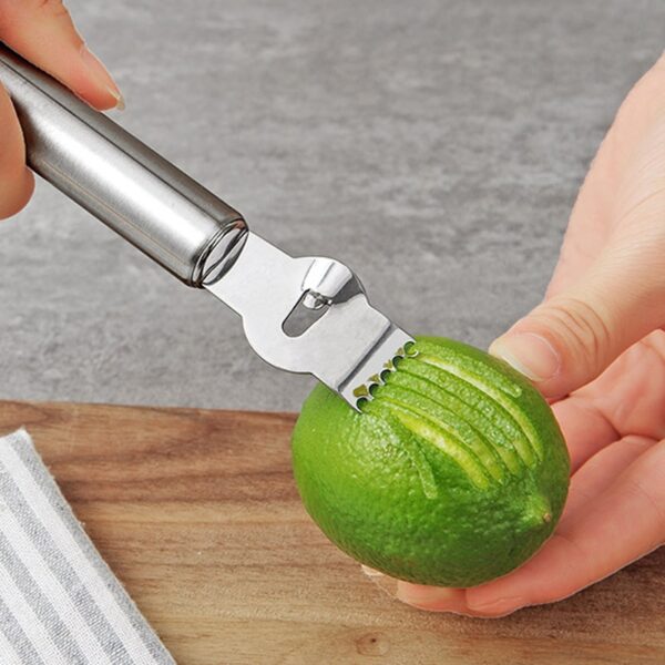 Rende limoni çelik inox Rende limoni Qëruese portokalli Rende agrume Thikë për pastrimin e frutave Pajisje kuzhine