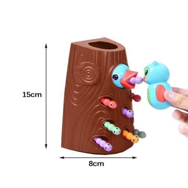 Montessori jouet enfant en bas âge pic magnétique attraper des vers et nourrir jeu jouets ensemble motricité fine préscolaire 1.jpg 640x640 1
