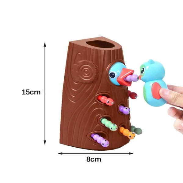 Montessori Toy Toy Magnetic Woodpecker Apprehensus Wormatiam et Pascens Ludus Toys pone Fine motor peritia Preschool 1.jpg 640x640 1