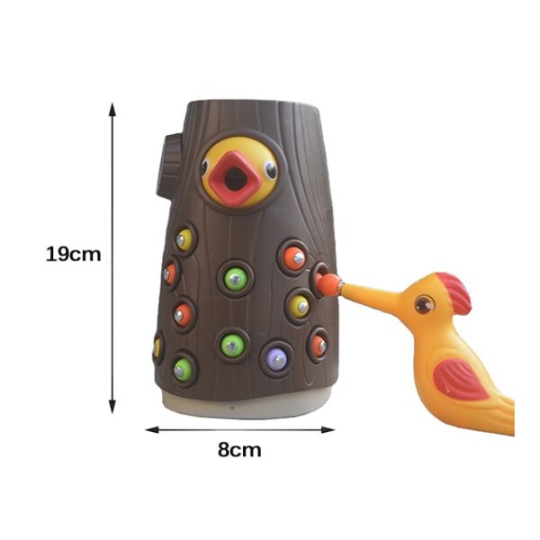 Montessori Toy Toy Magnetic Woodpecker Apprehensus Wormatiam et Pascens Ludus Toys pone Fine motor peritia Preschool 2.jpg 640x640 2