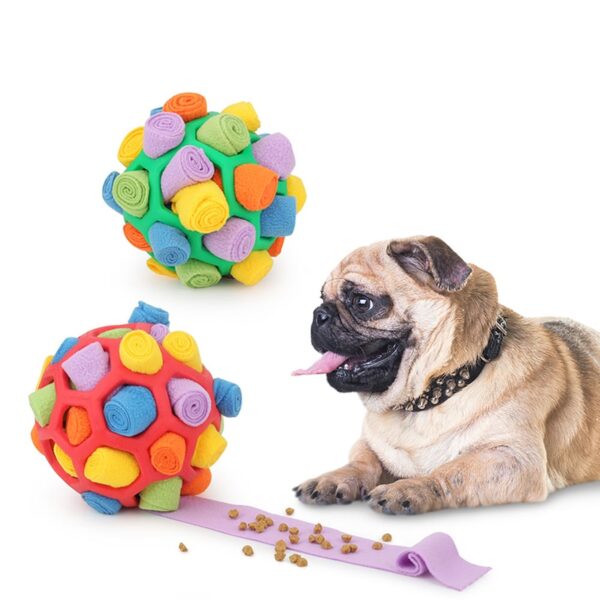 Pet Leakage Food Sniffing Ball Dulaan Dog Tibetan Food Mahinay Pagpakaon Rubber Ball Dugangan IQ Feeder 1