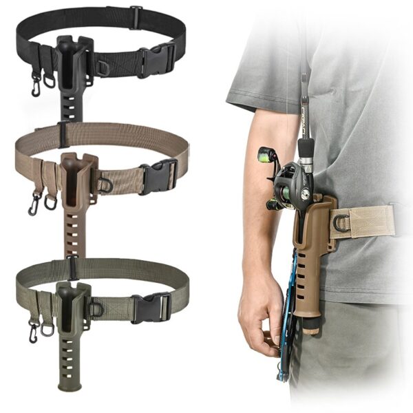 Portable Belt Rod Holder Fishing Gear Tackles Accessories Adjustable Waist Fishing Rod Holder Fishing Rod Pole 1