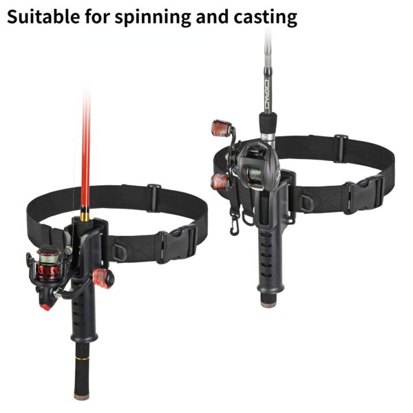 Portable Belt Rod Holder Fishing Gear Tackles Accessories Adjustable Waist Fishing Rod Holder Fishing Rod Pole 3
