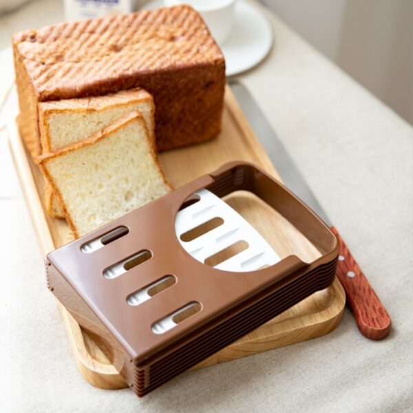 Thanstar support de trancheuse à pain pliable support de coupe de pain Portable outil de cuisson pour le réglage de l'épaisseur des gâteaux accessoires de cuisine 3