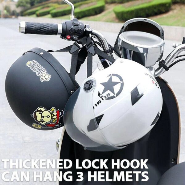 1Set Helmet Motorcycle Lock Anti theft Lock Handlebar Mount Electric Motorbike Universal Security Metal Lock 22 2