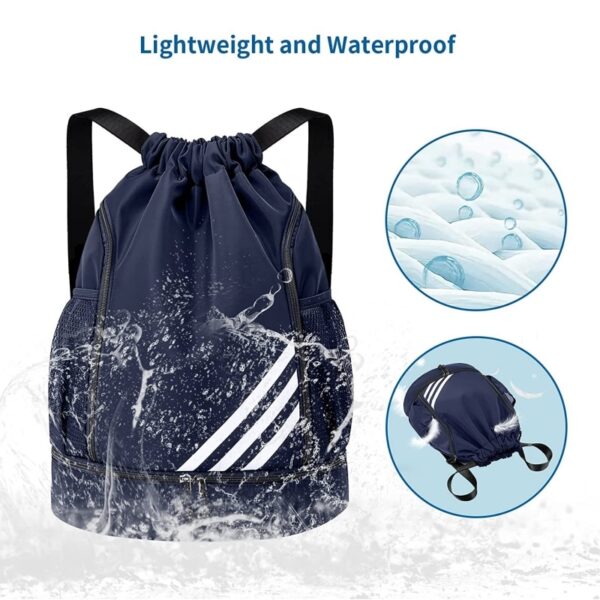 2023 New Design Sports Backpacks Multi Pocket Large Capacity Waterproof and Durable Drawstring backpack 2