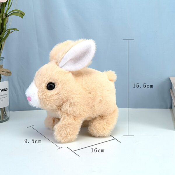 Jwèt Bunny Jwèt edikatif entèaktif Lapen ka mache ak pale Pak Plush boure Bunny jwèt mache 4